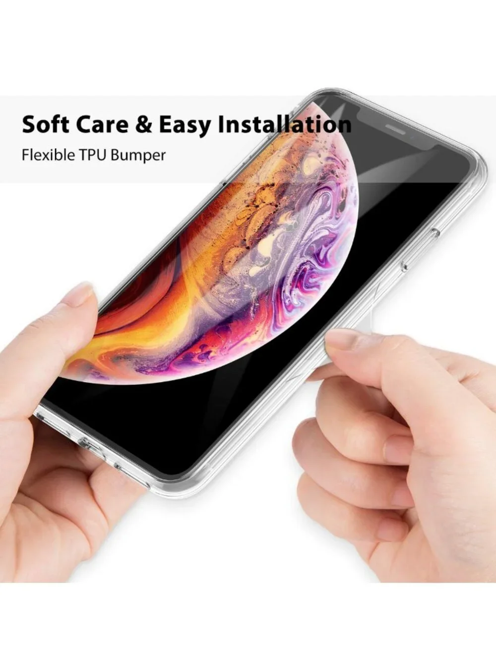 NEW iPhone 10 X XS Case Clear 360 Full Body Transparent Protective Bumper Cover